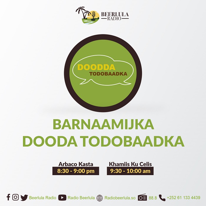 Barnaamijka Dooda todobaadka ee Radio Beerlula.