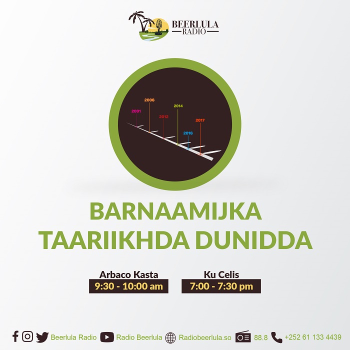 Barnaamijka Taariikhda Dunida ee Radio Beerlula