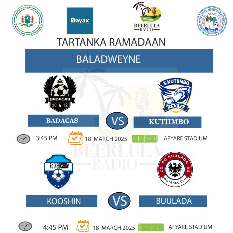 Ciyaaraha galabta ka jira Baladweyne