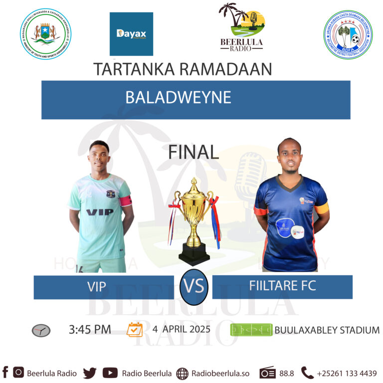 Baladweyne: Kooxaha Fiiltare FC iyo VIP oo ku hardami doona finalka tartanka