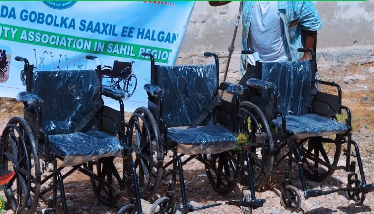 Qalab lagu wareejiyay dadka araga naafada ka ah ee ku nool Berbera