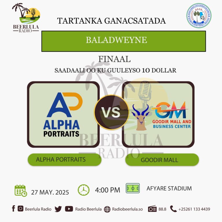 Goodir Mall iyo Alpha Portrait oo finalka isku wajahaya galabta Baladweyne