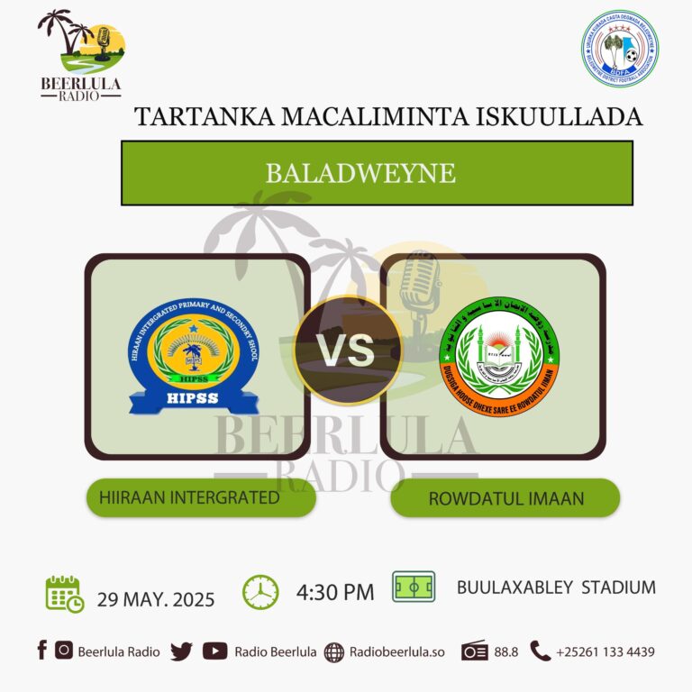 Hordhaca;Kulanka galabta tartanka Macalimiinta iskuulada Baladweyne