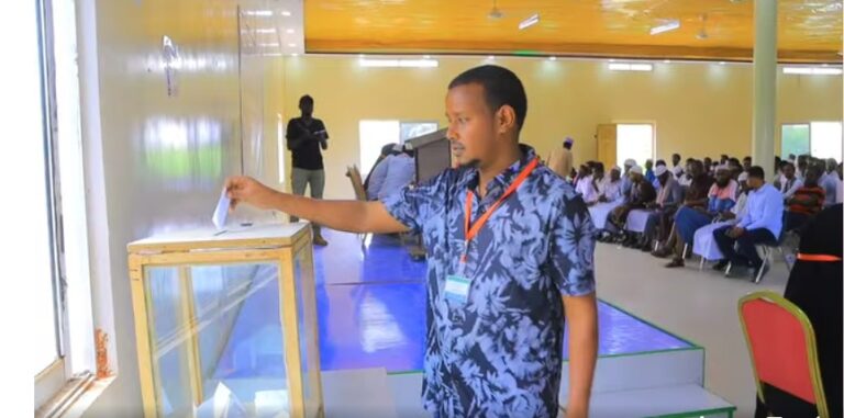 Doorashada guddoonka ardeyda jaamacadda Gedo oo lagu qabtay magaalada Baladxaawo.