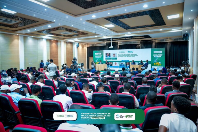 Shirweynaha Qaran ee Maalgelinta Beeraha iyo Cunada oo lagu soo gaba gabeeyay Muqdisho.