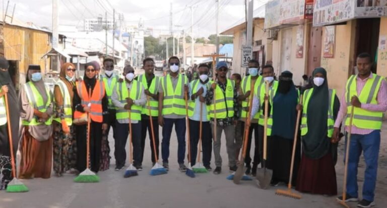 Ololaha Nadaafadda oo laga sameyay   magaalada Muqdisho.