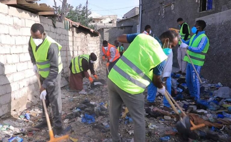 olole nadaafadeed oo laga  sameeyay degmada xamar weyne